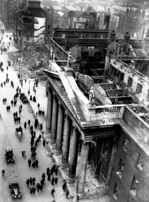 Framed Print : Dublins main city centre post office, gutted by fire during the 1916 Easter Rising Framed Print : Dublins main city centre post office, gutted by fire during the 1916 Easter Rising