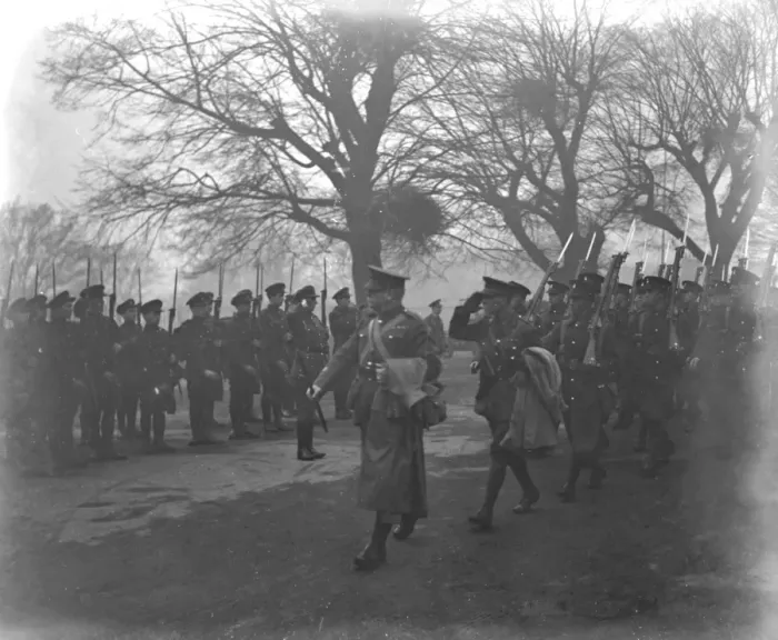 Framed Print : Dublins wonderful farewell to British troops Free State troops saluting British Framed Print : Dublins wonderful farewell to British troops Free State troops saluting British