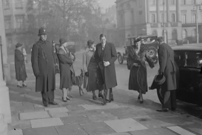 Framed Print : Duchess of Kent goes out for first time since birth of baby Prince. The Duke of Framed Print : Duchess of Kent goes out for first time since birth of baby Prince. The Duke of