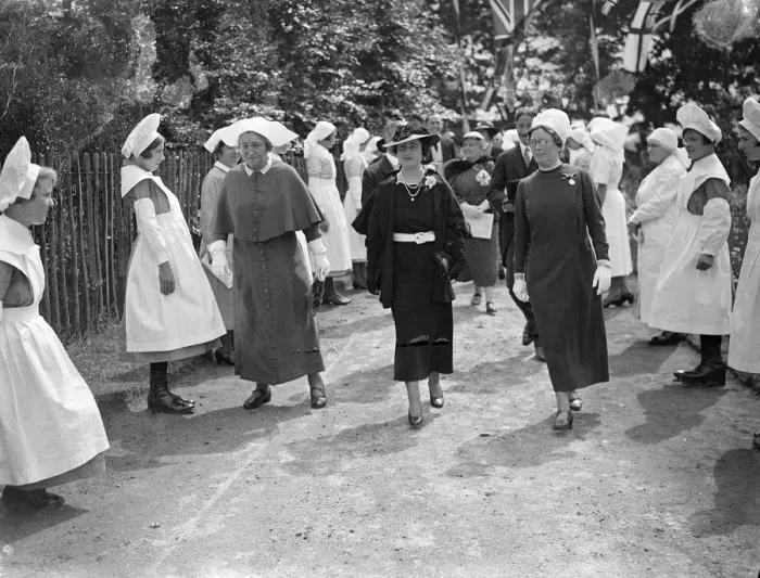 Framed Print : Duchess of York receives gifts for Princess from crippled children at Chailey schools Framed Print : Duchess of York receives gifts for Princess from crippled children at Chailey schools