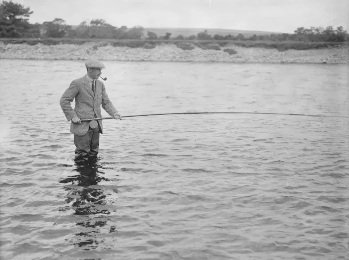 Framed Print : Duke of Richmond Salmon Fishing in Scotland Lord Esme of Gordon Lennox son of