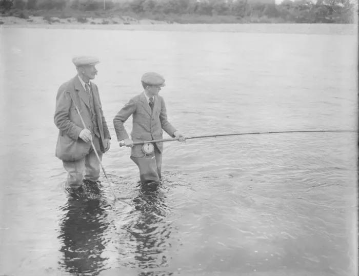 Framed Print : Duke of Richmond Salmon Fishing in Scotland Master Sandy Gordon Lennox, elder Framed Print : Duke of Richmond Salmon Fishing in Scotland Master Sandy Gordon Lennox, elder
