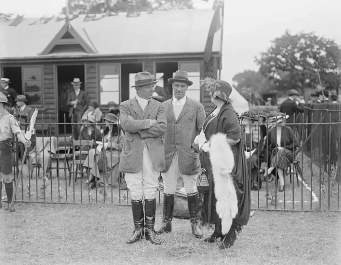 Framed Print : The Duke of York at Polo Match, Avery Hill, Eltham Mr R E Strawbridge and Mr Framed Print : The Duke of York at Polo Match, Avery Hill, Eltham Mr R E Strawbridge and Mr