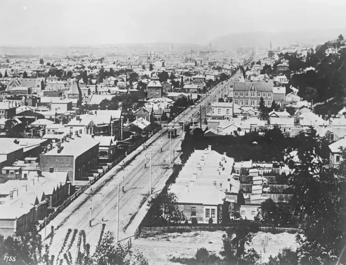 Framed Print : Dunedin, New Zealand ( looking south ). 13 April 1922 Framed Print : Dunedin, New Zealand ( looking south ). 13 April 1922