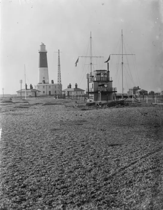 Framed Print : Dungeness light house in Kent. 1936 Framed Print : Dungeness light house in Kent. 1936