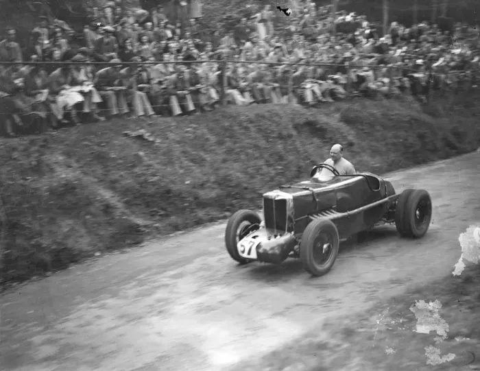 Framed Print : E R Hall ( no 57 ) ( MG Special ). 28 September 1935 Framed Print : E R Hall ( no 57 ) ( MG Special ). 28 September 1935