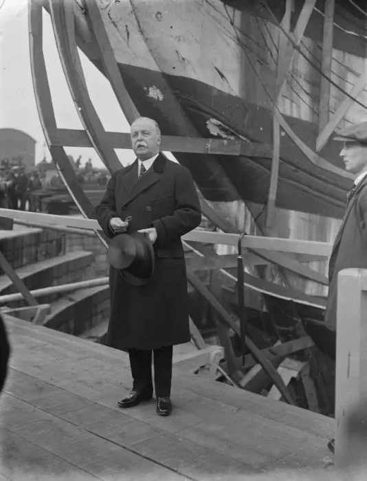 Framed Print : Earl Howe inaugurates the restoration of HMS Victory at Portsmouth. 1 June 1923 Framed Print : Earl Howe inaugurates the restoration of HMS Victory at Portsmouth. 1 June 1923