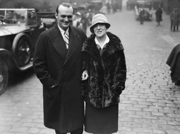 Framed Print : The Earl of Lathom and Mrs Xenia Morison photographed on Friday, when their engagement Framed Print : The Earl of Lathom and Mrs Xenia Morison photographed on Friday, when their engagement