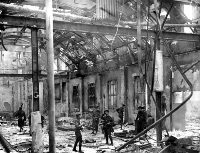 Framed Print : Easter Week Rising in Ireland May 1916 Interior of the G Framed Print : Easter Week Rising in Ireland May 1916 Interior of the G