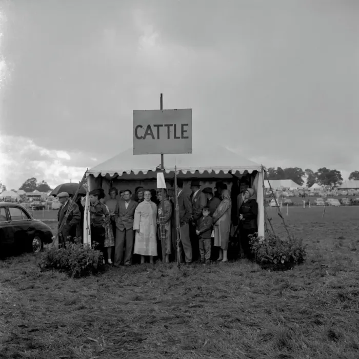 Framed Print : The Edenbridge and Oxted Show - 2 August 1960 Herded together like... Spectators
