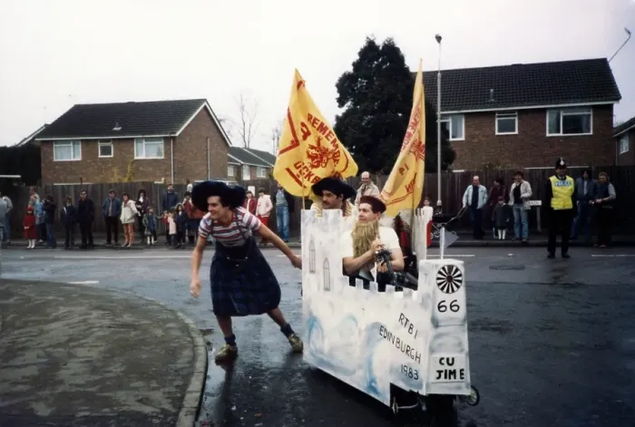 Framed Print : Edenbridge Pram Race in the 1970s Framed Print : Edenbridge Pram Race in the 1970s