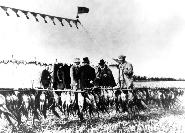 Framed Print : Edward VII and Lord Londesborough inspecting bag of pheasants at Shernborne Farm Framed Print : Edward VII and Lord Londesborough inspecting bag of pheasants at Shernborne Farm