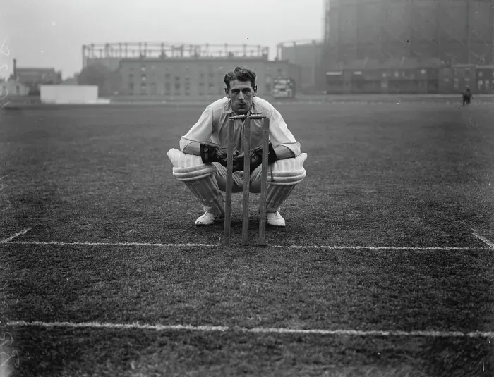 Framed Print : Edward William John Ted Brooks regular first team keeper for Surrey County Cricket Club Framed Print : Edward William John Ted Brooks regular first team keeper for Surrey County Cricket Club