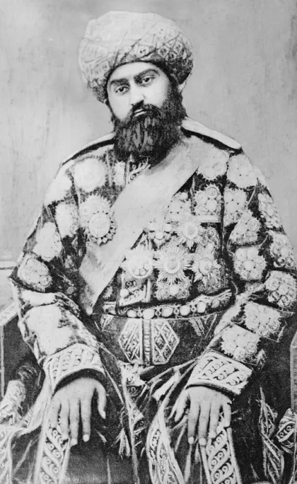 Framed Print : The Emir of Bokhara whose state has been devastated by the Bolshevists and who has Framed Print : The Emir of Bokhara whose state has been devastated by the Bolshevists and who has