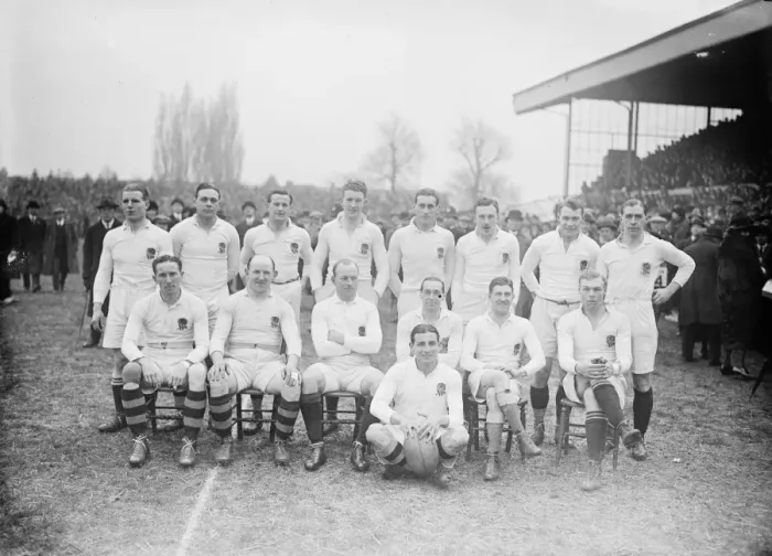 Framed Print : England defeat Ireland in Five Nations - Twickenham, 12 February 1921 by 15 points Framed Print : England defeat Ireland in Five Nations - Twickenham, 12 February 1921 by 15 points