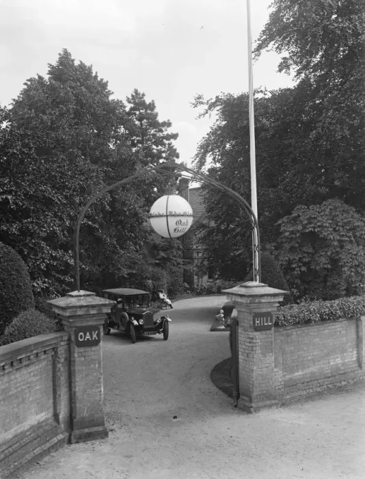 Framed Print : The entrance to Oakhill. 1928 Framed Print : The entrance to Oakhill. 1928