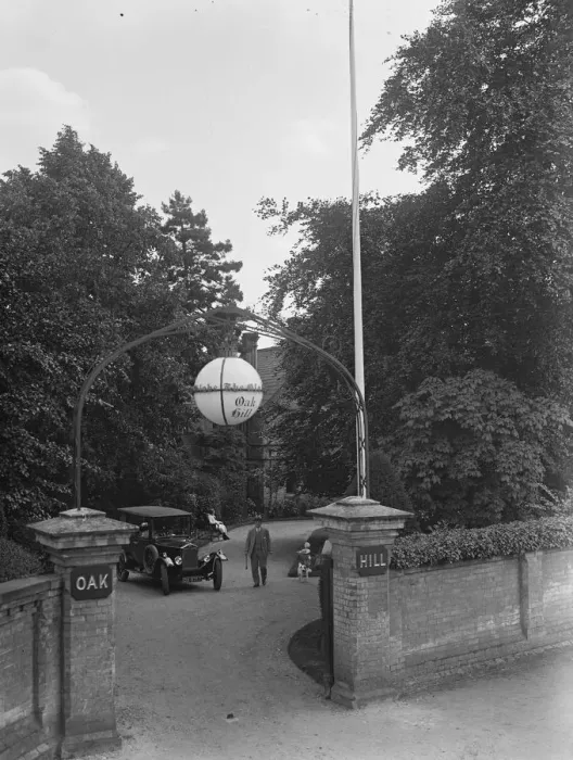 Framed Print : The entrance to Oakhill. 1928