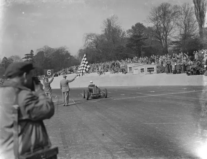 Framed Print : ERA Pat Fairfield the winner at Crystal Palace. 1937 Framed Print : ERA Pat Fairfield the winner at Crystal Palace. 1937