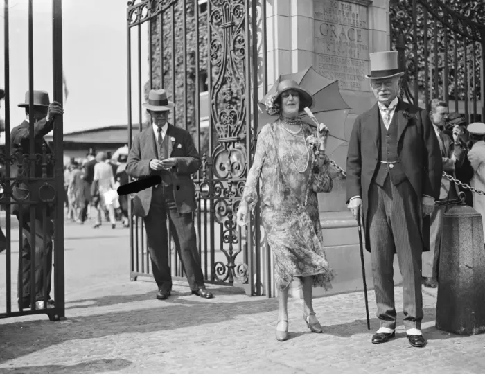 Framed Print : Eton versus Harrow at Lords. Sir Clement and Lady Kinloch Cooke 12 July 1929