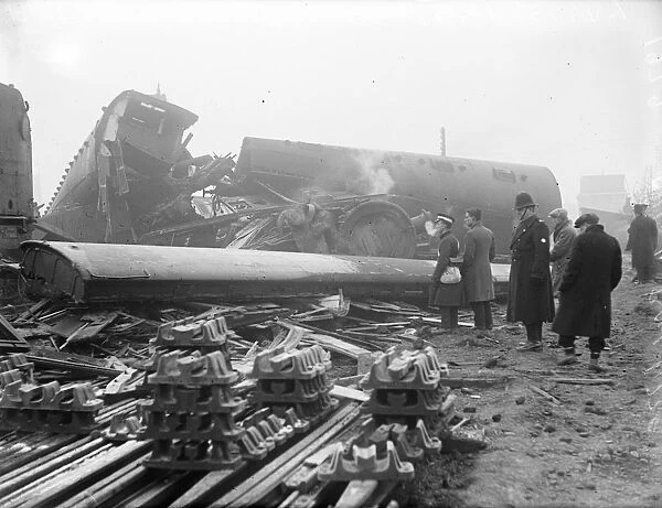 The Express disaster near Tewkesbury. 9 January 1929