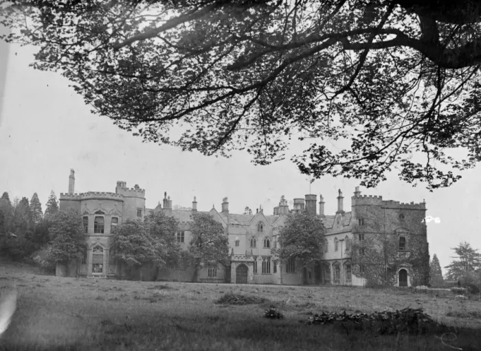 Framed Print : The exterior of Ashton Court. 11 May 1947 Framed Print : The exterior of Ashton Court. 11 May 1947