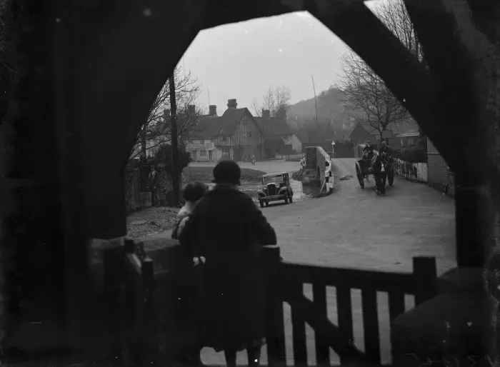 Framed Print : Eynsford the Lych Gate. 1934 Framed Print : Eynsford the Lych Gate. 1934