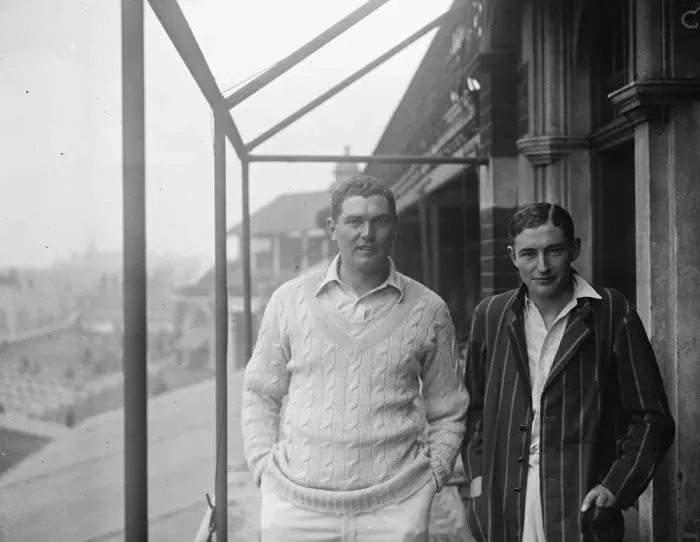 Framed Print : Famous cricketers. Maurice Joseph Lawson Turnbull ( Glamorgan ) and Maurice Allom Framed Print : Famous cricketers. Maurice Joseph Lawson Turnbull ( Glamorgan ) and Maurice Allom