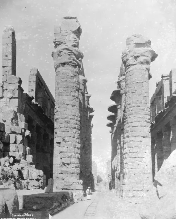 Framed Print : Famous Temple in Peril The great Temple of Amon, at Karnak, Egypt. the central avenue Framed Print : Famous Temple in Peril The great Temple of Amon, at Karnak, Egypt. the central avenue