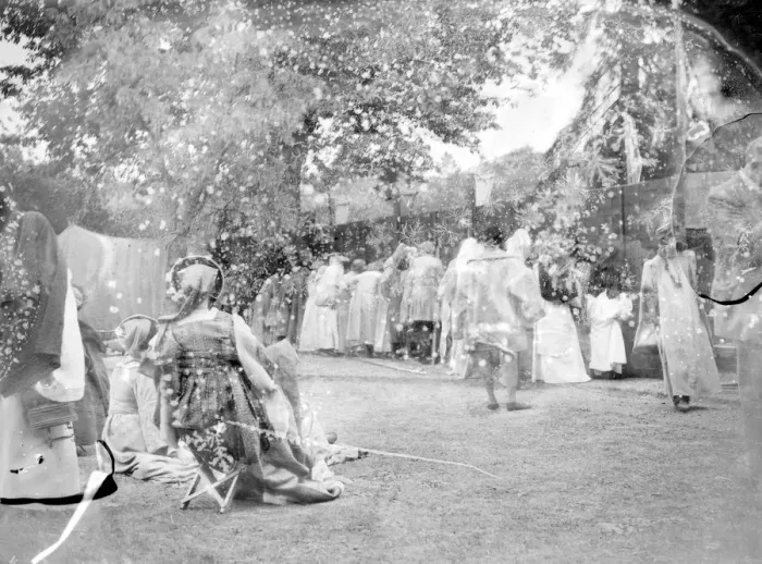 Framed Print : Farningham Pagent Play, behind the scenes. 1934 Framed Print : Farningham Pagent Play, behind the scenes. 1934