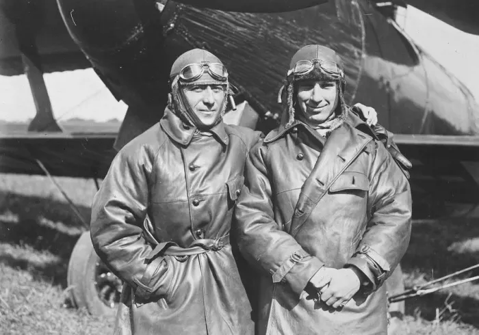 Framed Print : Fatal 3, 500 mile air dash The French airmen Thierry and Coste who were attempting Framed Print : Fatal 3, 500 mile air dash The French airmen Thierry and Coste who were attempting