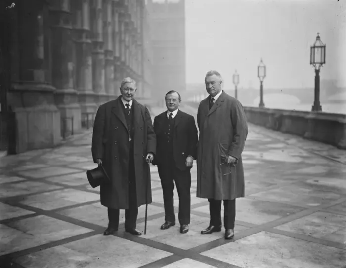 Framed Print : Two Fathers lunch together at the House of Commons Mr Thomas Mason Wilfod, father