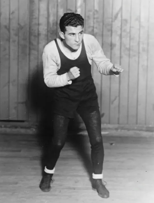 Framed Print : Fidel La Barba. Posed, sparring. 1927