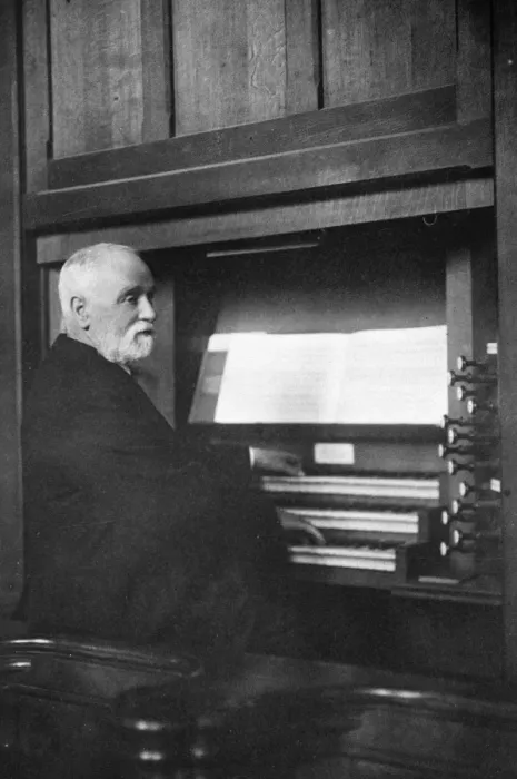 Framed Print : Fifty three years as organist. Mr Henry Young, who celebrates his 80th birthday Framed Print : Fifty three years as organist. Mr Henry Young, who celebrates his 80th birthday