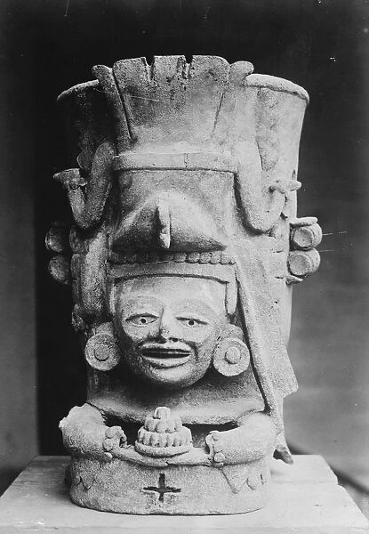 Figure of the Mayan Diving God. 26 April 1926