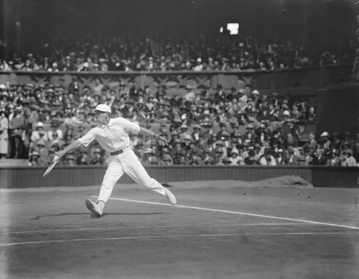 Framed Print : Final of the mens lawn tennis Championships. Borotra defeated Lacoste in Framed Print : Final of the mens lawn tennis Championships. Borotra defeated Lacoste in