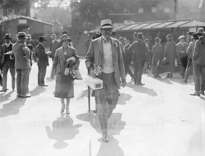 Framed Print : Final test match at the Oval. Lord Harris arriving at the Oval. 14 August 1926 Framed Print : Final test match at the Oval. Lord Harris arriving at the Oval. 14 August 1926