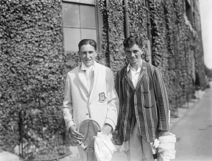 Framed Print : Finalists for boys singles championship of Great Britain. I C Maddock ( left ) and E R Avory Framed Print : Finalists for boys singles championship of Great Britain. I C Maddock ( left ) and E R Avory