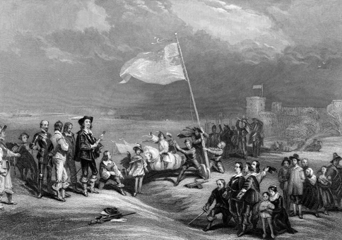 Framed Print : The First Civil War (1642-6) - Raising the Royal Standard at Nottingham (22 August Framed Print : The First Civil War (1642-6) - Raising the Royal Standard at Nottingham (22 August
