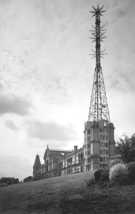 Framed Print : The first regular service of television broadcast has been inaugurated in London Alexandra