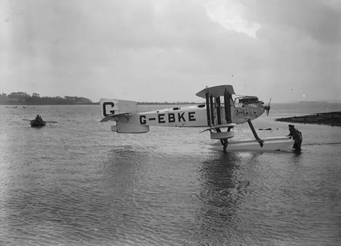 Framed Print : First seaplane wireless ambulance trials at Hamble. 10 October 1924 Framed Print : First seaplane wireless ambulance trials at Hamble. 10 October 1924
