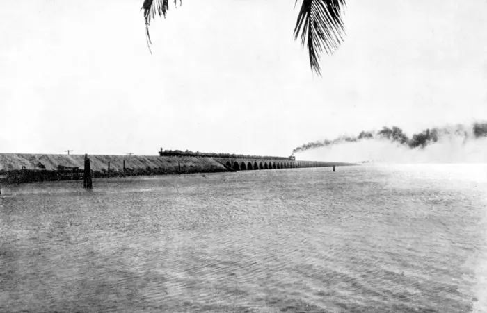 Framed Print : The Florida East Coast Railway extension to the island of Key West opened in 1912 Framed Print : The Florida East Coast Railway extension to the island of Key West opened in 1912