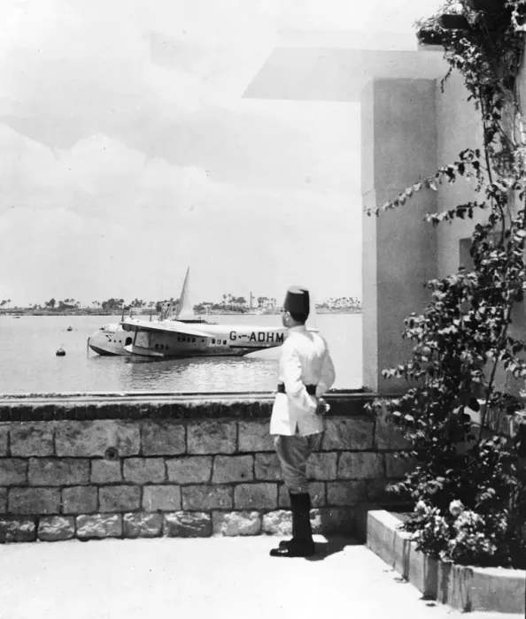 Framed Print : Flying boat in Jordan June 1946 Framed Print : Flying boat in Jordan June 1946