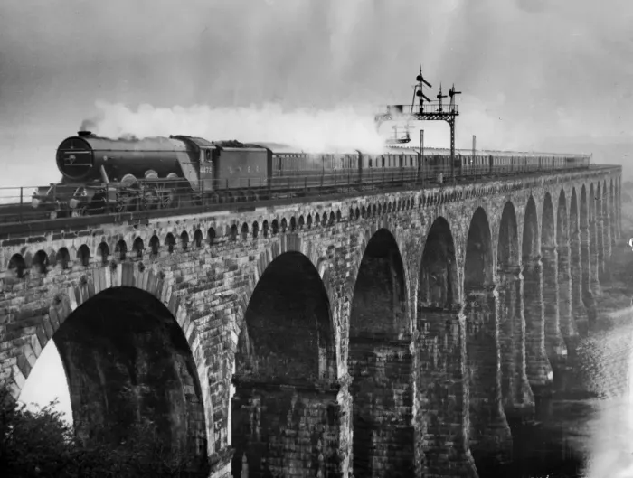 Framed Print : The Flying Scotsmans 392 miles non stop The famous Flying Scotsman trains of