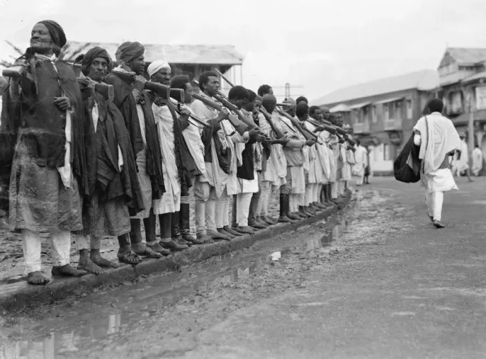 Framed Print : Footwear fashions in Abyssinia. A variety of footwear styles worn by a Framed Print : Footwear fashions in Abyssinia. A variety of footwear styles worn by a
