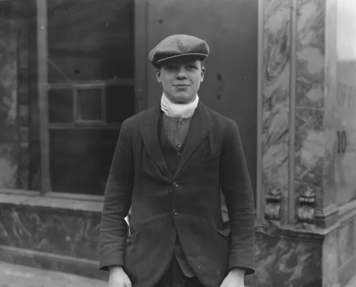 Framed Print : Fred Lusby, the boxer. 27 January 1926 Framed Print : Fred Lusby, the boxer. 27 January 1926