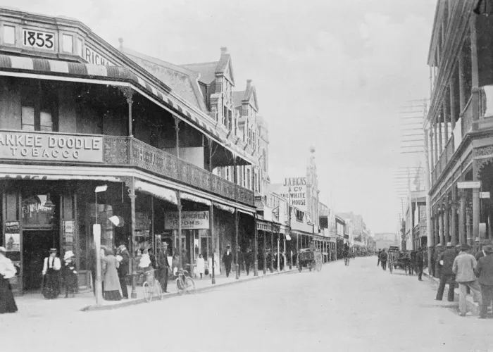 Framed Print : Fremantle, West Australia. High Street. 13 April 1922