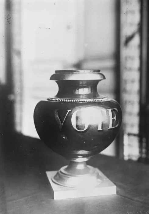 Framed Print : The French Presidential Election. The voting urn or Ballet box at Versailles. 17 Framed Print : The French Presidential Election. The voting urn or Ballet box at Versailles. 17