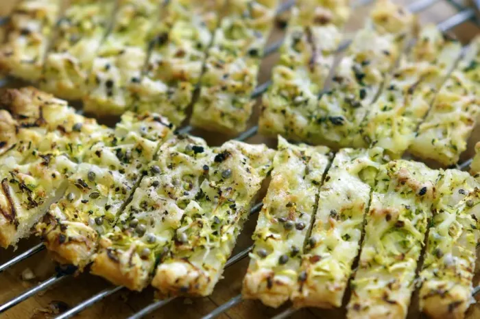 Framed Print : Freshly baked cheese straws cooling on rack, made with grated courgette and grated Framed Print : Freshly baked cheese straws cooling on rack, made with grated courgette and grated