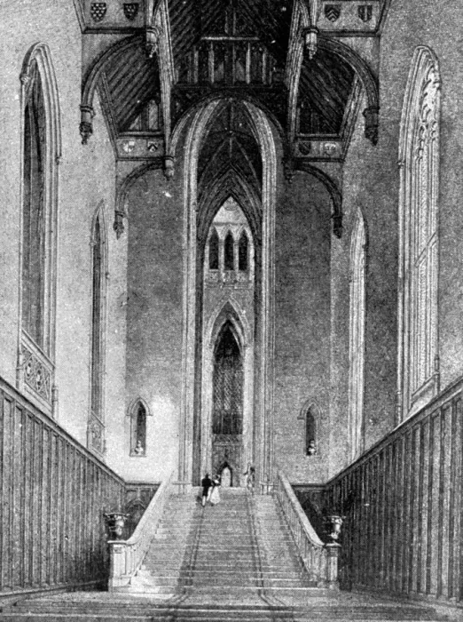 Framed Print : Fronthill Abbey: Interior of the Great Western Hall This Unique building, a wonderful