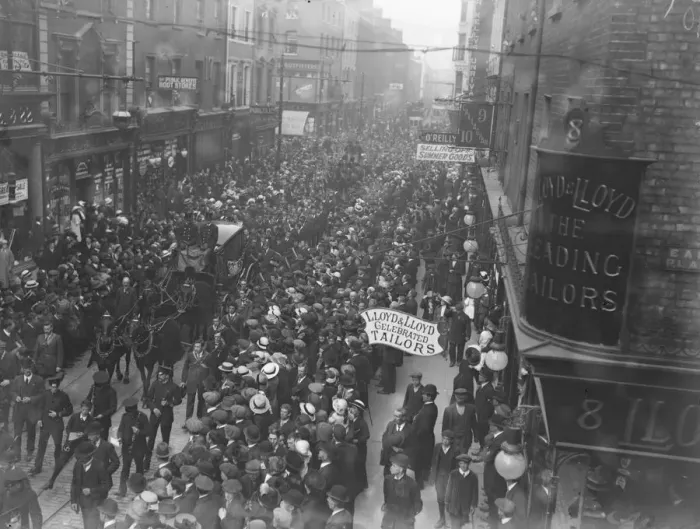 Framed Print : Funeral Procession in Dublin Procession in East Street Framed Print : Funeral Procession in Dublin Procession in East Street